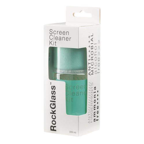 RockGlass Screen Cleaner + Cloth (200 ml)