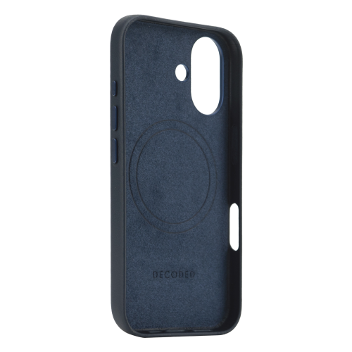 DECODED Leather Case for iPhone 16 - Navy