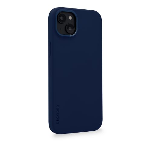 DECODED Silicone Backcover w/MagSafe for iPhone 14 Plus - Navy Peony