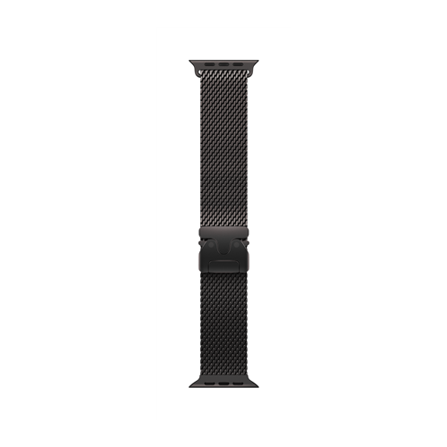 Apple Watch 49mm Titanium Milanese Loop Black - Large