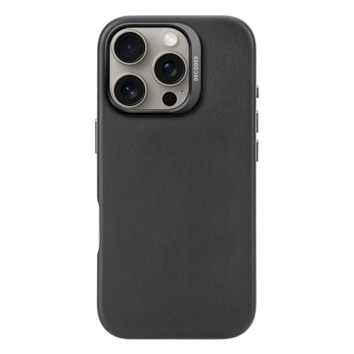 DECODED Leather Case for iPhone 16 Pro - Black