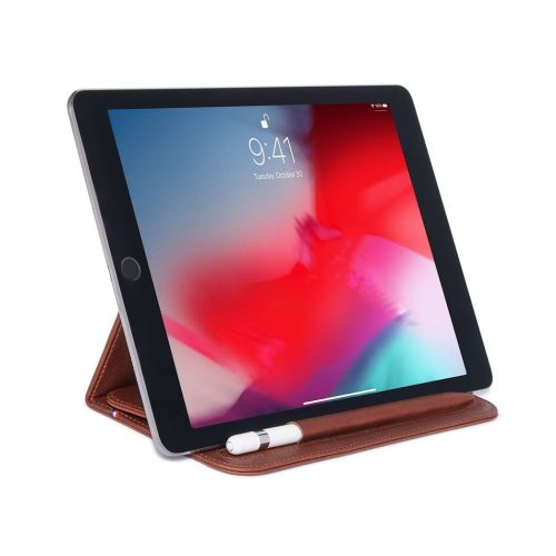 Decoded Leather Foldable Sleeve for iPad up to 11 inch (Brown Oak)