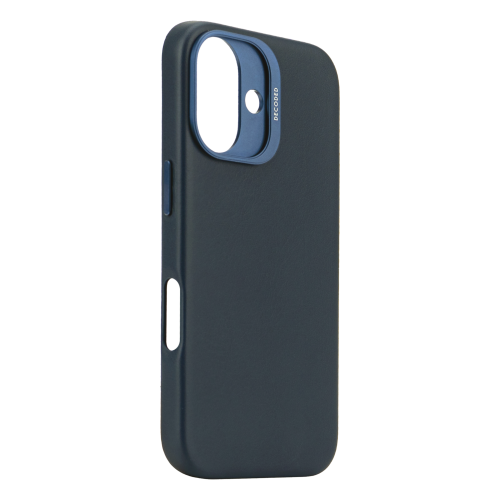 DECODED Leather Case for iPhone 16 Plus - Navy