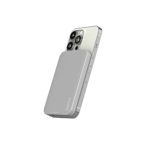 Epico 5000mah Magnetic Wireless Powerbank - Silver