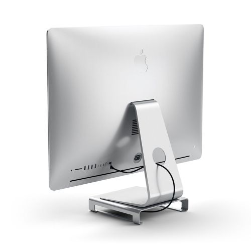 Satechi USB-C Aluminum Monitor Stand Hub for iMac - Silver