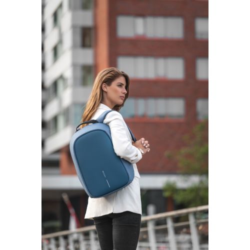 Bobby Hero Small, Anti-theft backpack - Light Blue