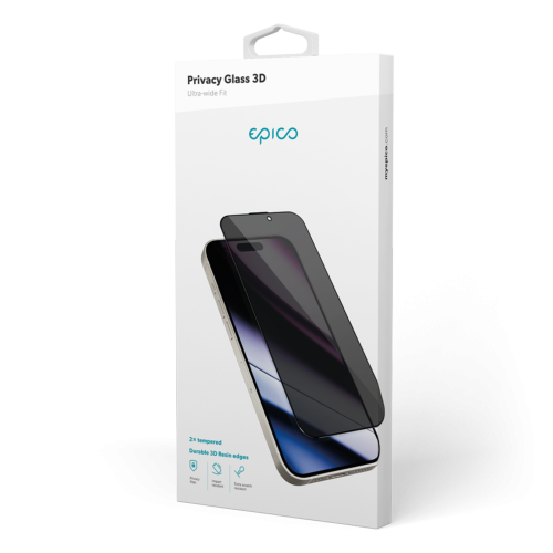 Epico Privacy Glass 3D for iPhone 16 Pro