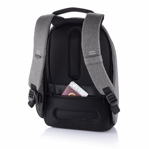 Bobby Hero Small, Anti-theft backpack - Grey