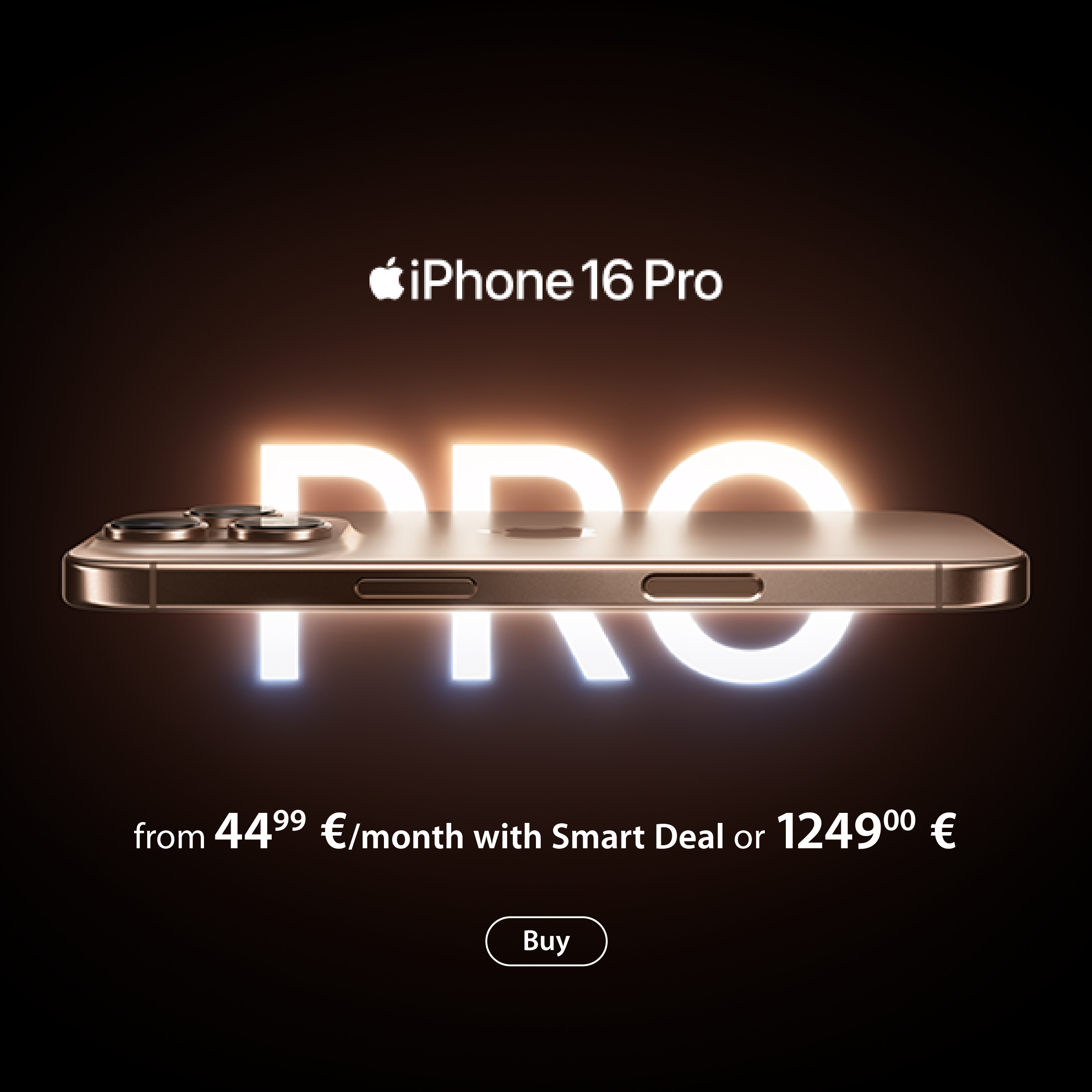 iPhone 16 Pro no 44,99€/mes Smart Deal vai 1259€